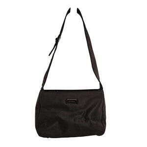 Citysac Shoulder Bag Womens Purse Brown Nylon Adjustable Strap Zipper Closure